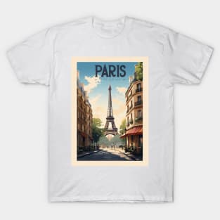 Affiche rétro - voyage - vintage - Paris T-Shirt